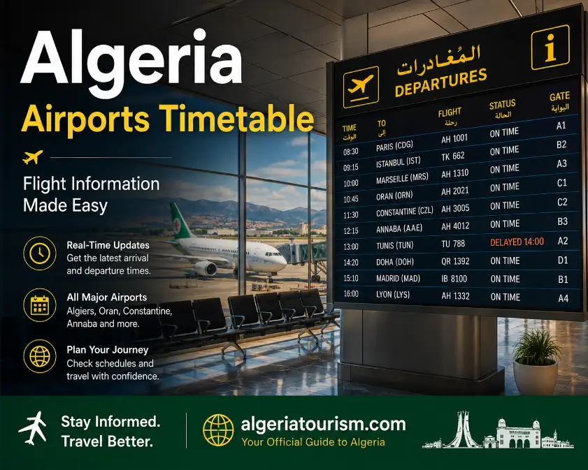 ALGERIA AIRPORT DEPARTURE ARRIVAL